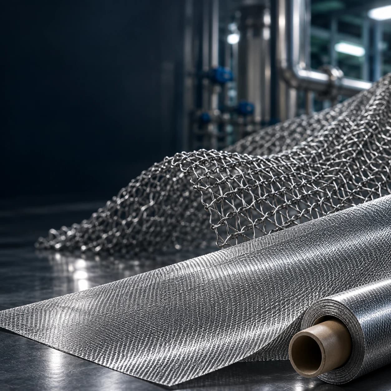 Illustration: Stainless steel mesh roll