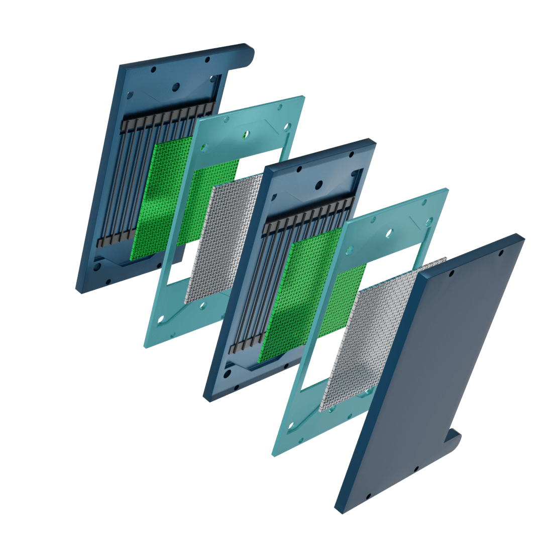 Fuel cell mesh components