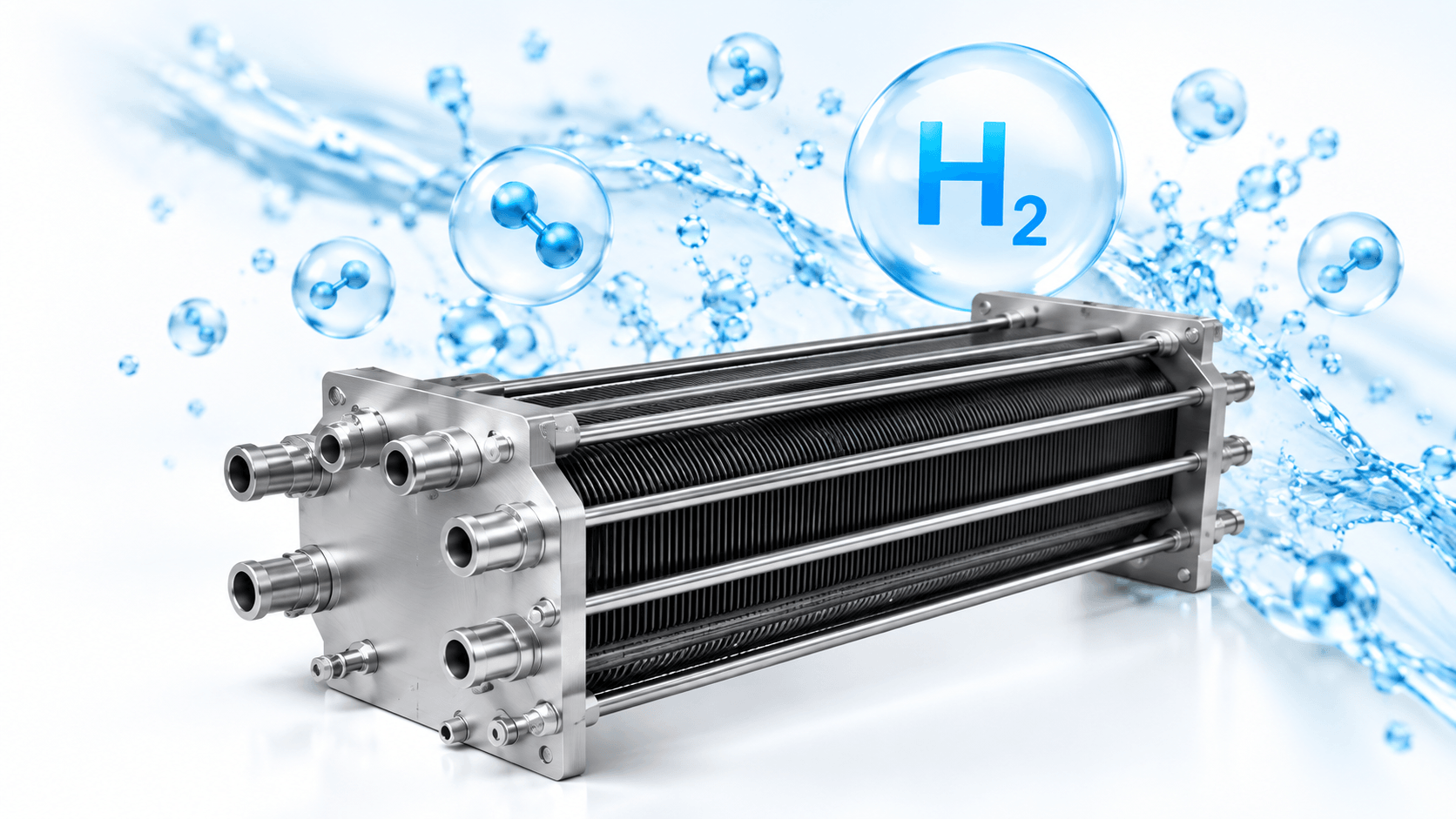 Illustration: Alkaline electrolyser stack