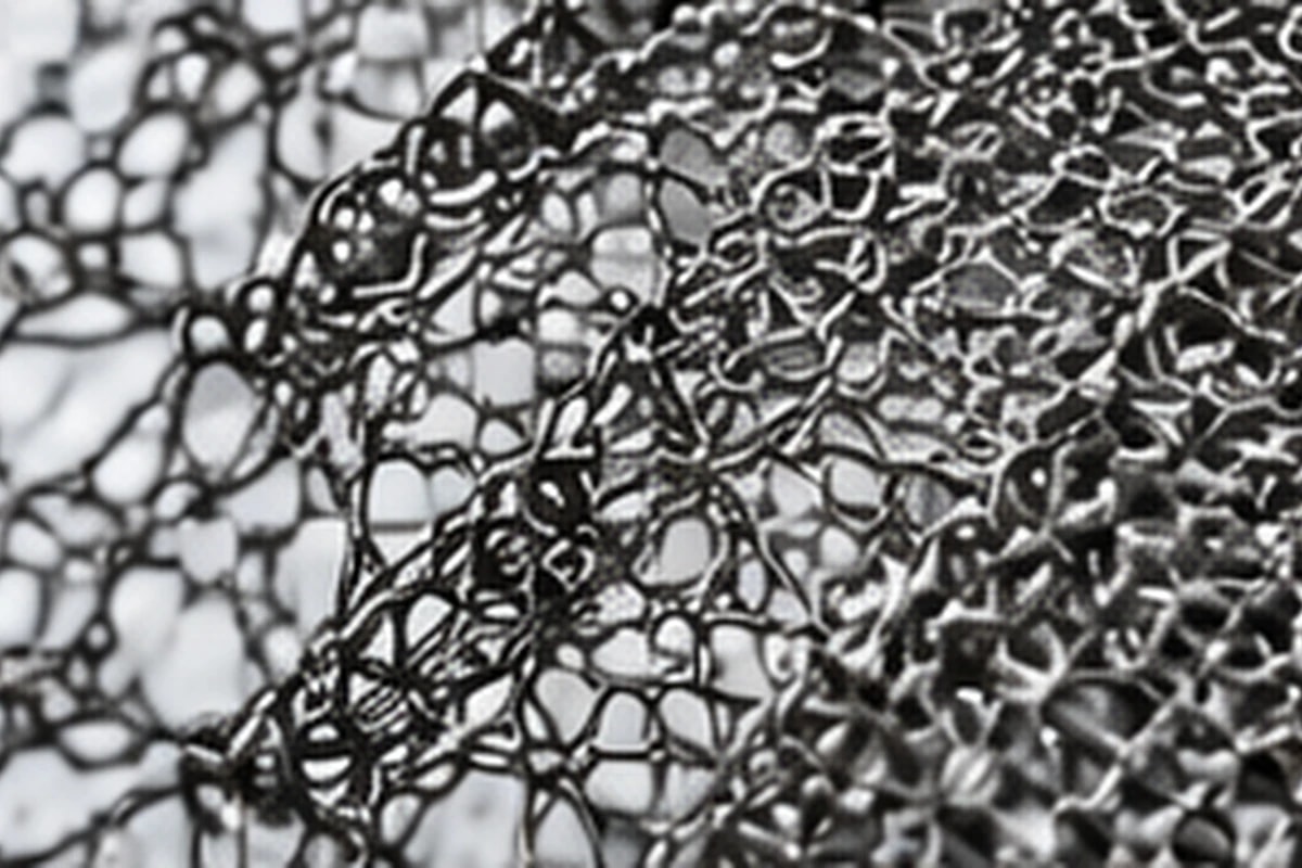 Illustration: Knitted mesh macro detail